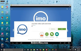  open the Imo app on bluestacks